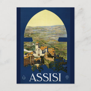 Assisi Vintag Saint Francis Italienische Postkarte