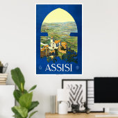 "Assisi" Vintage Travel Poster (Heimbüro)