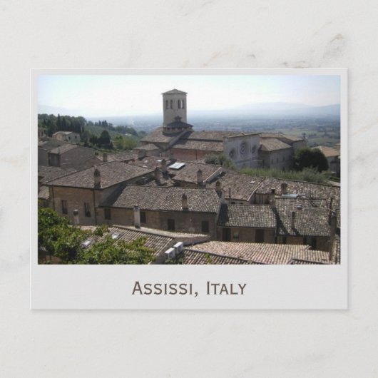 Assissi, Italien-Foto-Postkarte Postkarte (Vorderseite)