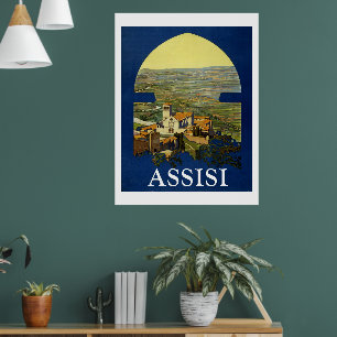 Assissi Vintage Reise Poster