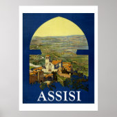 Assissi Vintage Reise Poster (Vorne)