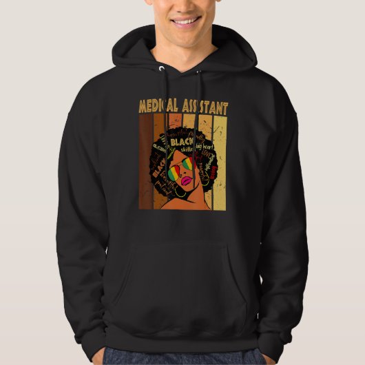 Assistant Afro American Black Hist Hoodie (Vorderseite)