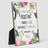 Assistant Appreciation Secretary Vielen Dank Zitat Fotoplatte (Seite)