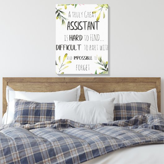 Assistant Appreciation Secretary Vielen Dank Zitat Leinwanddruck (Insitu (Schlafzimmer))