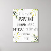 Assistant Appreciation Secretary Vielen Dank Zitat Leinwanddruck (Vorderseite)