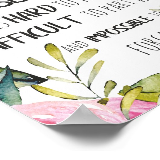 Assistant Appreciation Secretary Vielen Dank Zitat Poster (Ecke)