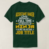 Assistant Baker Job Title Funny Assistant Koch Coo T-Shirt (Design vorne)