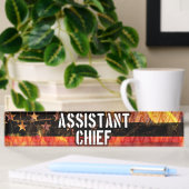 Assistant Chief Firefighter Flag Namensplakette
