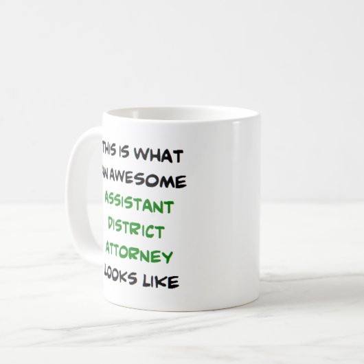 assistant district attorney, awesome kaffeetasse (Vorderseite Links)