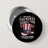 Assistant Fireworks Director USA 4. Juli Button (Vorne & Hinten)
