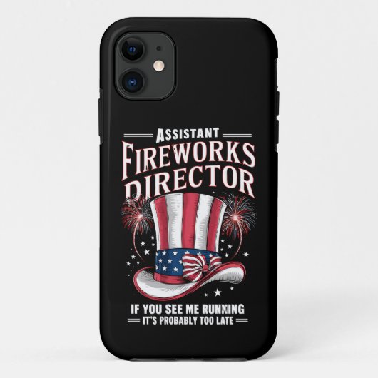 Assistant Fireworks Director USA 4. Juli Case-Mate iPhone Hülle (Rückseite)