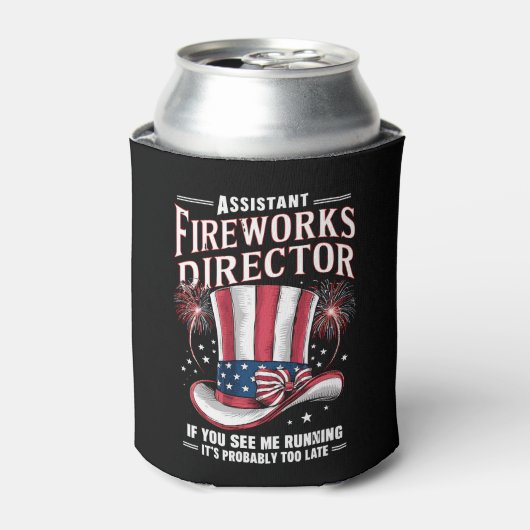 Assistant Fireworks Director USA 4. Juli Dosenkühler (Kanne Vorderseite)