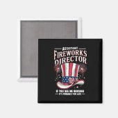 Assistant Fireworks Director USA 4. Juli Magnet (Vorderseite/Rückseite)