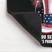 Assistant Fireworks Director USA 4. Juli Mousepad (Ecke)