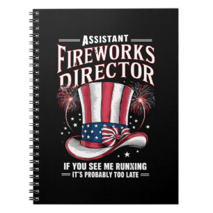 Assistant Fireworks Director USA 4. Juli Notizblock