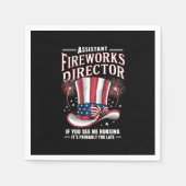 Assistant Fireworks Director USA 4. Juli Serviette (Vorderseite)