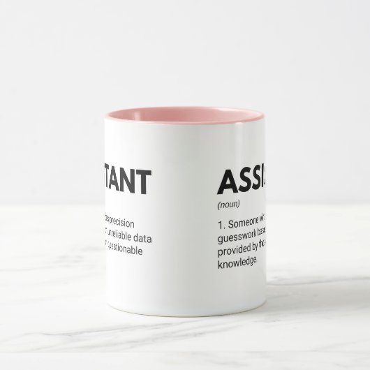 Assistant Funny Work Definition Tasse (Zentrum)