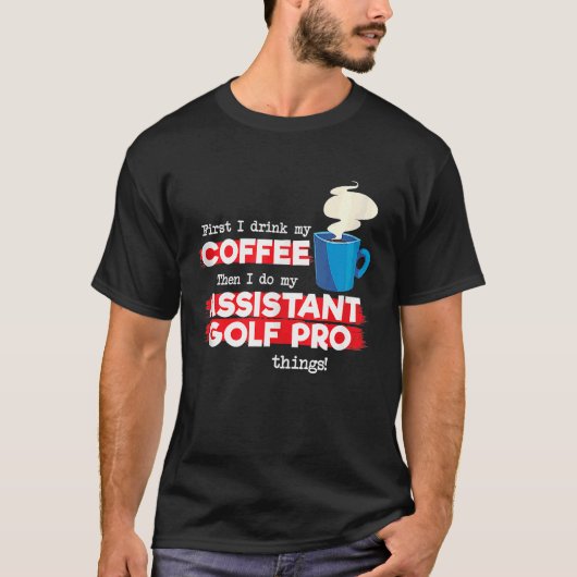 Assistant Golf Pro und Kaffee Tank Top (Vorderseite)