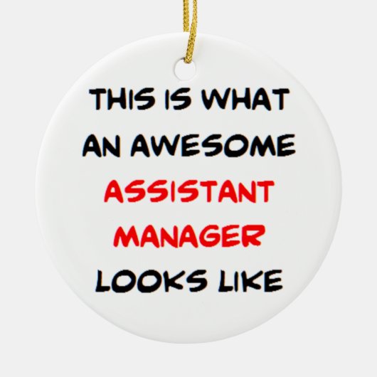 assistant manager, awesome keramik ornament (Vorne)
