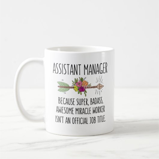 Assistant Manager Gift Idea Kaffeetasse (Links)