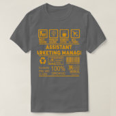 ASSISTANT MARKETING MANAGER NICE DESIGN 2017 2 T-Shirt (Design vorne)
