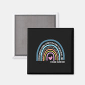Assistant Niedlich Rainbow Magnet (Vorderseite/Rückseite)