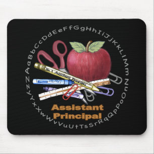 Assistant Principal Black Maus Pad Mousepad