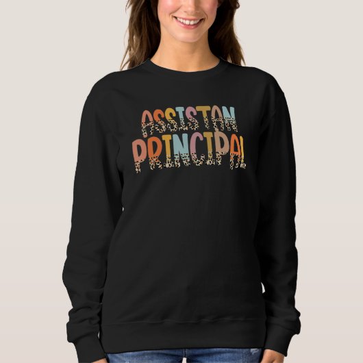 Assistant Principal Boho Teach Love Inspire Back T Sweatshirt (Vorderseite)