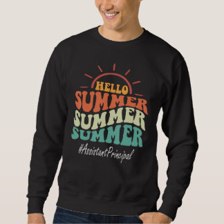 Assistant Principal Groovy Last Day Of School Hell Sweatshirt
