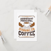 Assistant Principal läuft auf Coffee Caffeine Gif Karte (Vorderseite/Rückseite Beispiel)