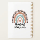 Assistant Principal Rainbow Leopard Funny Gift Planer (Rückseite)