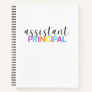 Assistant Principal Spiral Notebook Notizblock