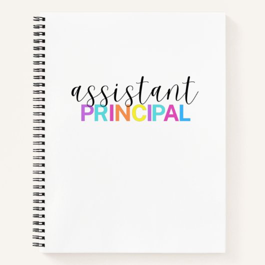 Assistant Principal Spiral Notebook Notizblock (Vorderseite)