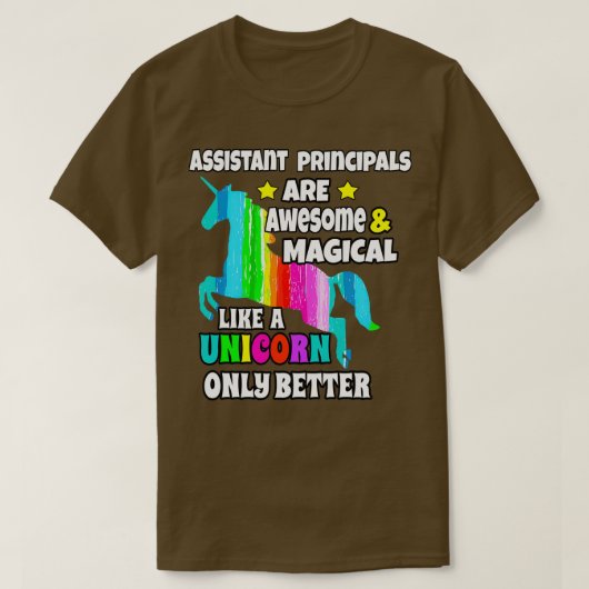 Assistant Principals Are Awesome Magical T-Shirt (Design vorne)