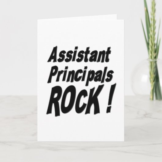 Assistant Principals Rock! Grußkarte Karte (Vorderseite)