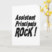 Assistant Principals Rock! Grußkarte Karte (Gelbe Blume)