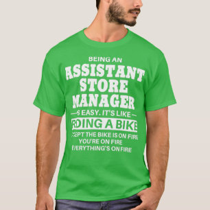 Assistant Store Manager Fahrrad fahren T-Shirt
