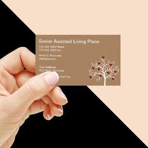 Assisted Living Modern Business Cards Visitenkarte