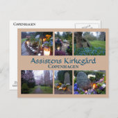 Assistens Kirkegård Collage 2 Postkarte (Vorne/Hinten)
