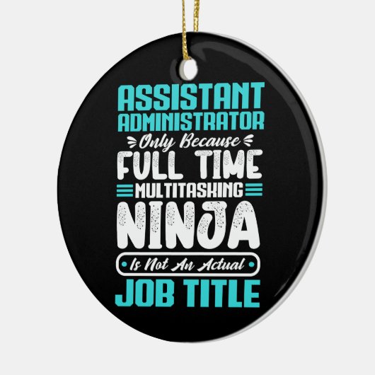 Assistent-Administrator Multitasker-Jobtitel Keramik Ornament (Links)
