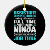 Assistent-Administrator Multitasker-Jobtitel Keramik Ornament (Hinten)