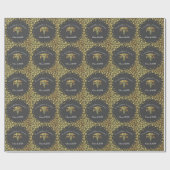 Assistent des Arztes PA Abschluss Grau Gold Geschenkpapier (Flach)