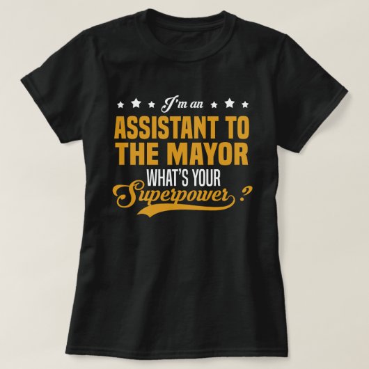 Assistent des Bürgermeisters T-Shirt (Design vorne)