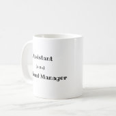 Assistent des Regionalmanagers Kaffeetasse (Vorderseite Links)
