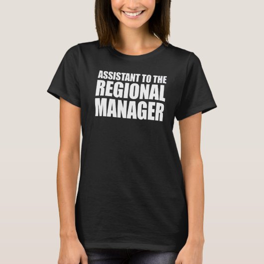 Assistent des Regionalmanagers T-Shirt (Vorderseite)
