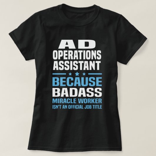 Assistent für Ad-Operations T-Shirt (Design vorne)