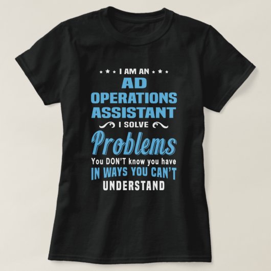 Assistent für Ad-Operations T-Shirt (Design vorne)