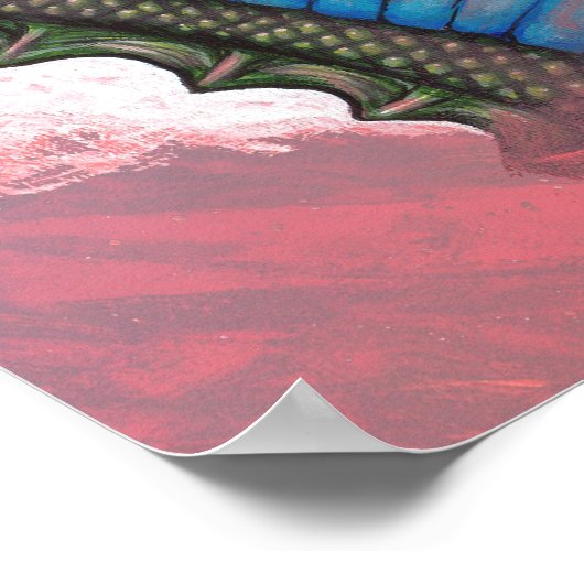 Assistent für grüne Drachen Poster (Ecke)