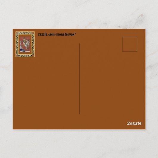 Assistent für Oz Postkarte (Rückseite)