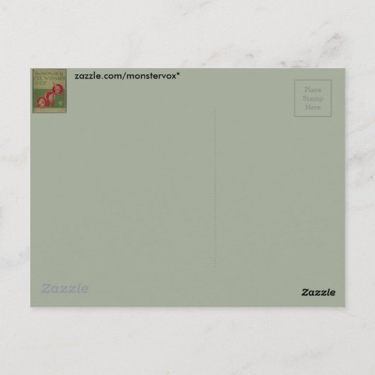 Assistent für Oz Postkarte (Rückseite)